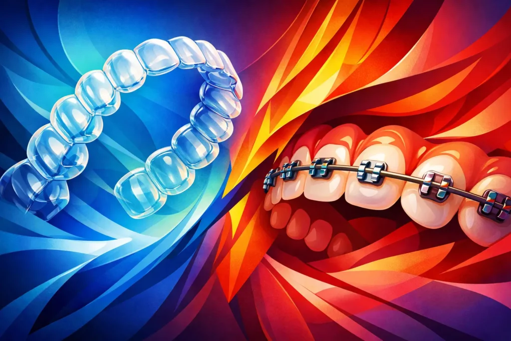 Clear Aligners Versus Braces for Adults