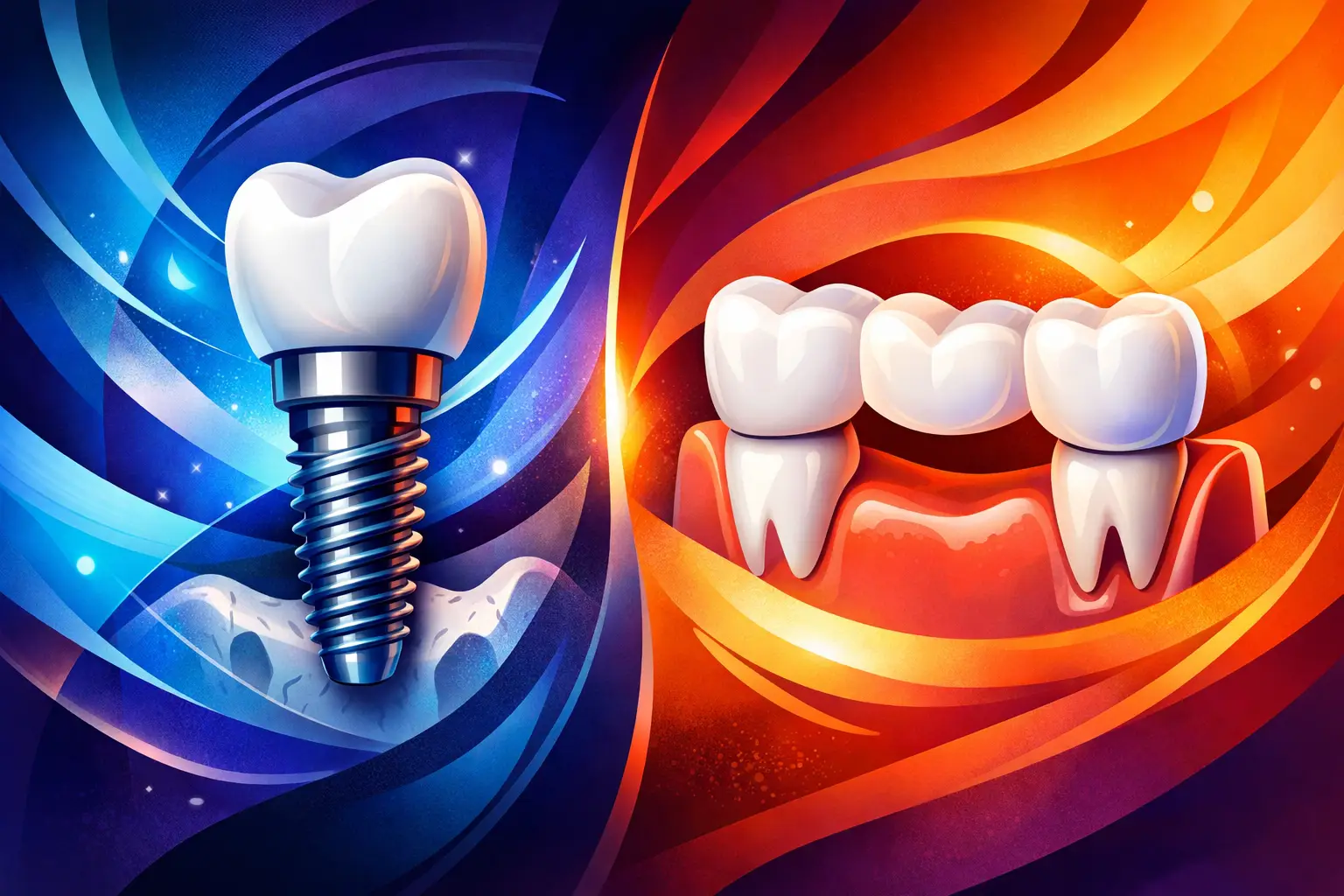 Dental Implants Versus Bridges Compared